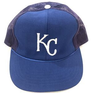 Vintage Kansas City Royals Hat Cap Mens Snapback Blue 90s Logo American League